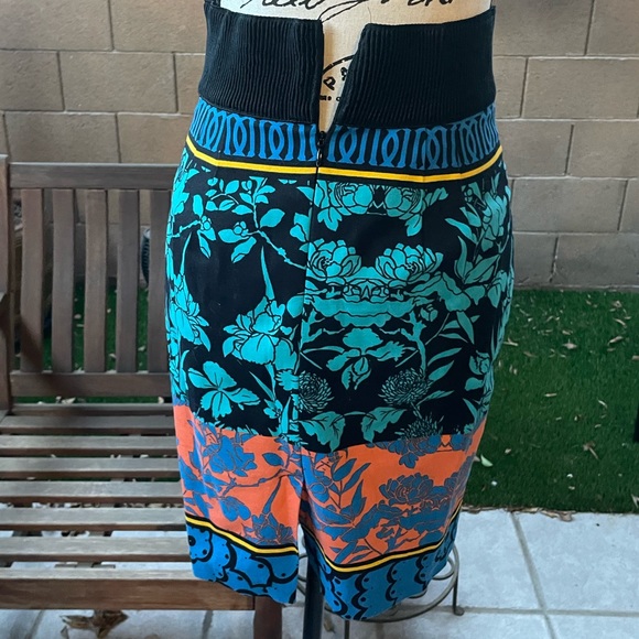 Plenty by Tracy Reese Floral Vase Colorful Print Cotton Pencil Skirt Sz 0 - Picture 5 of 16